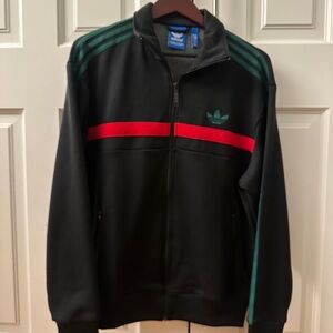 adidas Originals Black and Red Performance Jacket